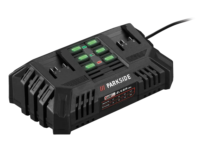 Podwójna ładowarka akumulatorowa PDSLG 20 B1, 4.5 A, 20 V