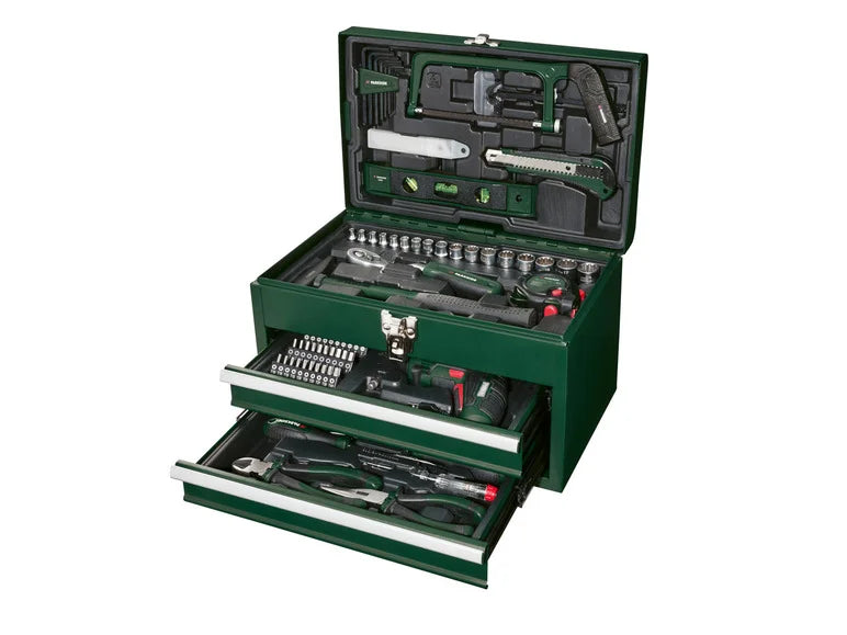 PARKSIDE® metalowa skrzynka narzędziowa 4V i zestaw śrubokrętów PWBM A1