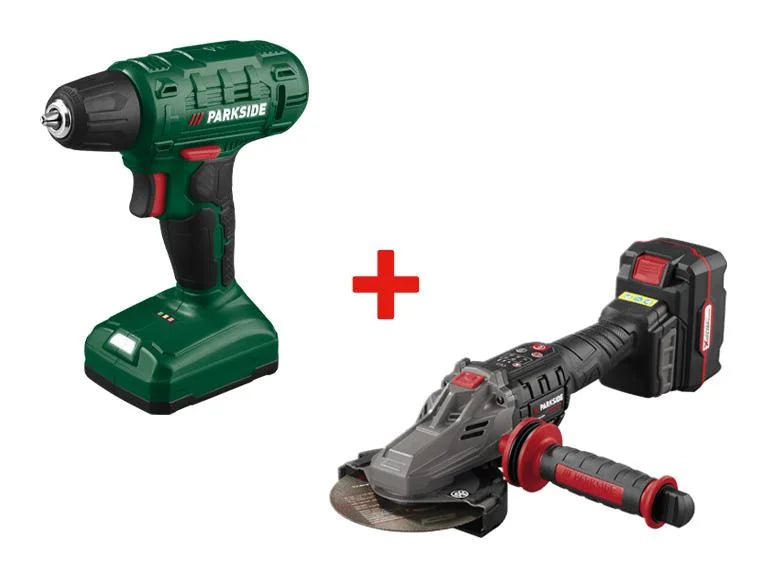 PARKSIDE ® Performance ® Bezprzewodowe szlifierki do płaskich głowic + 12 V bezprzewodowy śrubokręt